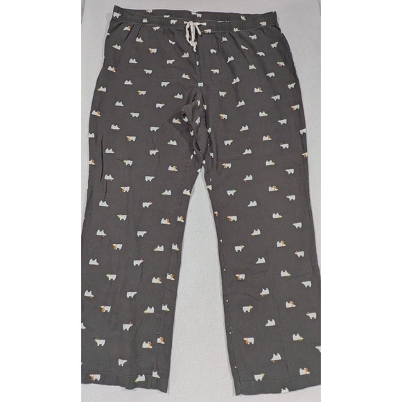 Old Navy Other - Old Navy Pajama Pants Women XL Gray Excellent Polar Bear Print Flannel Lounge